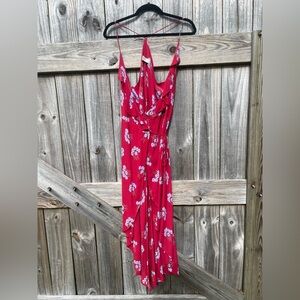 Lucy Love Red Floral Midi Dress